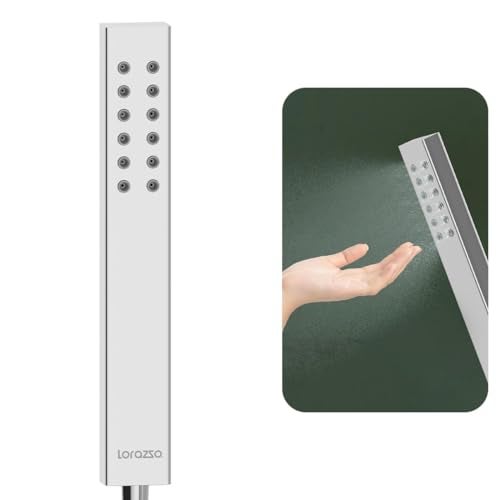 Lorazzo Majestic Mist Hand Shower for bathroom (Head only) | Anti-Clog Silicone Nozzles| Compatible with all 1/2 inch hose pipes | 1-year Lorazzo limited warranty - Image 1