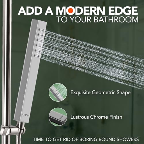 Lorazzo Majestic Mist Hand Shower for bathroom (Head only) | Anti-Clog Silicone Nozzles| Compatible with all 1/2 inch hose pipes | 1-year Lorazzo limited warranty - Image 4