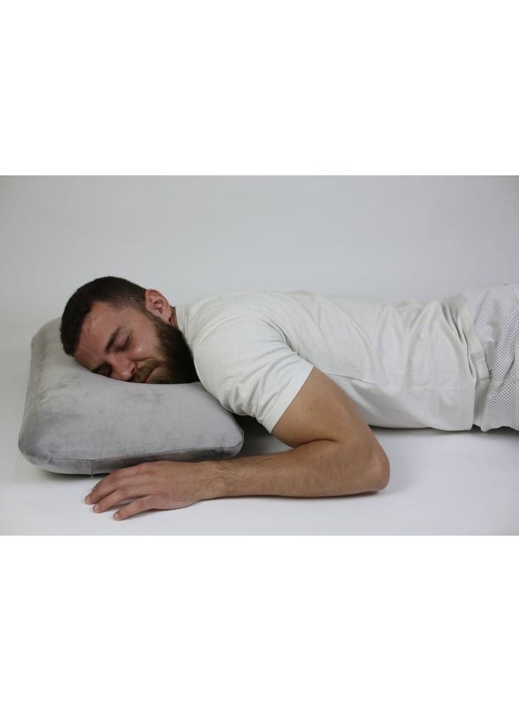 HT - Classic Memory Foam Hotel Medical Pillow - Gray - Image 1