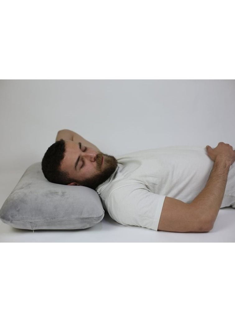 HT - Classic Memory Foam Hotel Medical Pillow - Gray - Image 1