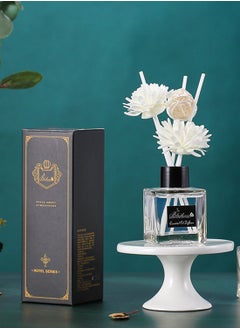 Blackrose Essential Oil Diffuser Reed Diffuser with Incense Diffuser Sticks Flame Free Long Lasting Natural Elegant Air Freshener Odor Elimination for Hotel Home Office and Gift 50ml Lemon Fragrance  - Image 2