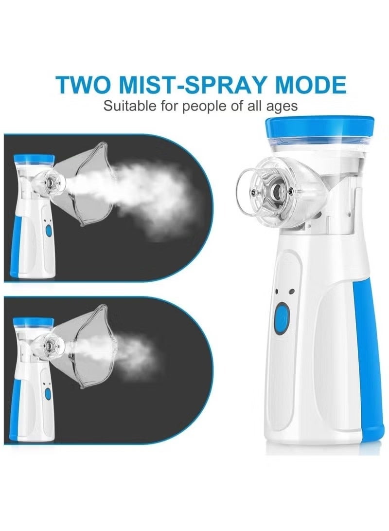 GTSOL Portable Handheld Nebulizer Machine | Mini Ultrasonic Vaporizer with Adjustable Mist Output | Quiet Operation | Includes Masks & Mouthpieces for Adults and Kids | Home & Travel Use - Image 2