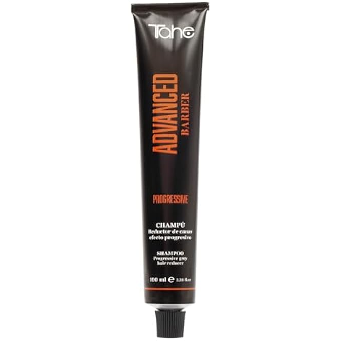 Tahe ADVANCED BARBER GREY REDUCING PROGRESSIVE SHAMPOO FOR MEN - NEW IMPROVED FORMULA - 100ML - Image 1