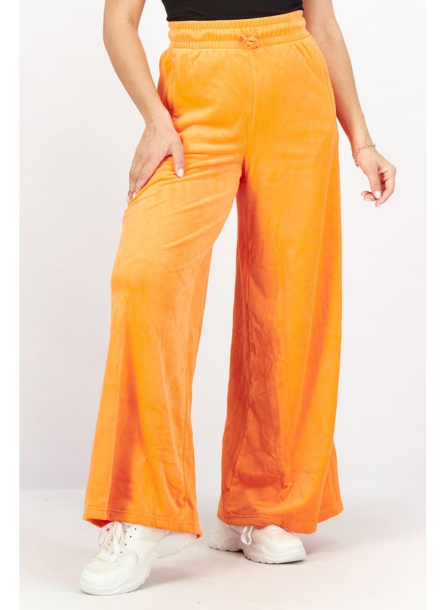 Adidas Women Regular Fit Outdoor Drawstring Pants, Orange  - Image 1