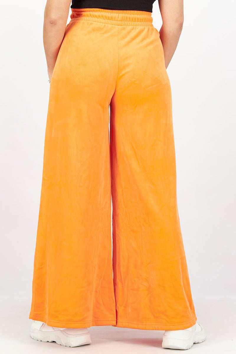 Adidas Women Regular Fit Outdoor Drawstring Pants, Orange - Image 4