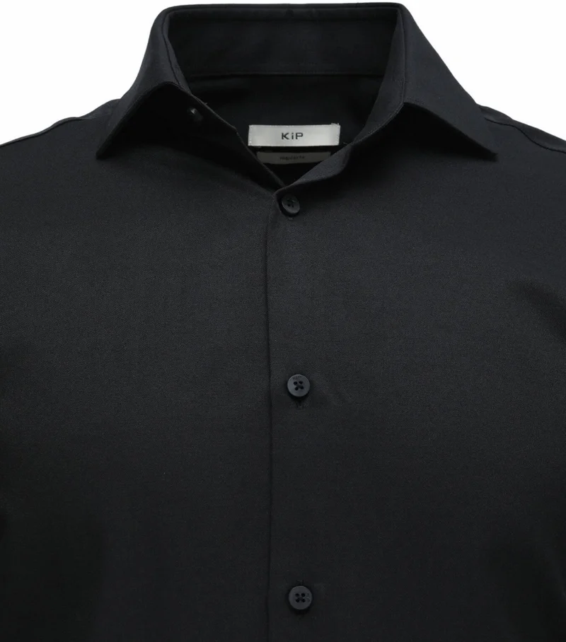 Kip Classic Long Sleeve Black Men's Shirt GM-4914