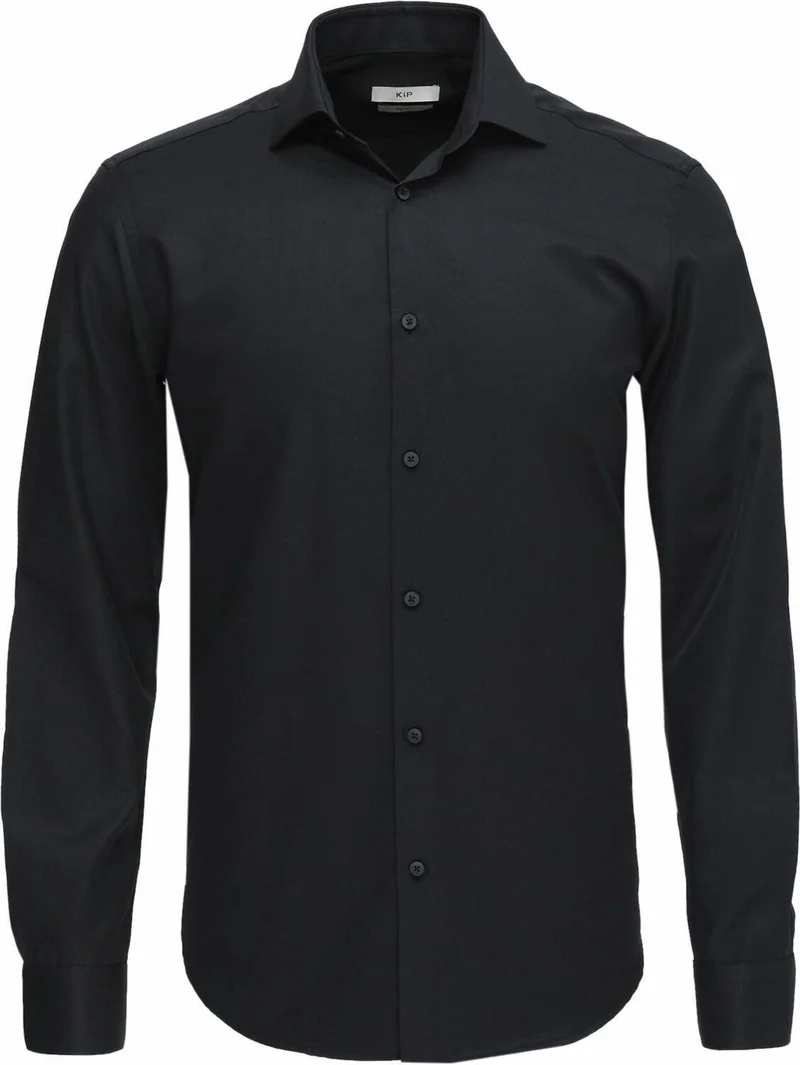 Kip Classic Long Sleeve Black Men's Shirt GM-4914