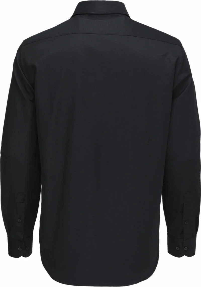 Kip Classic Long Sleeve Black Men's Shirt GM-4914