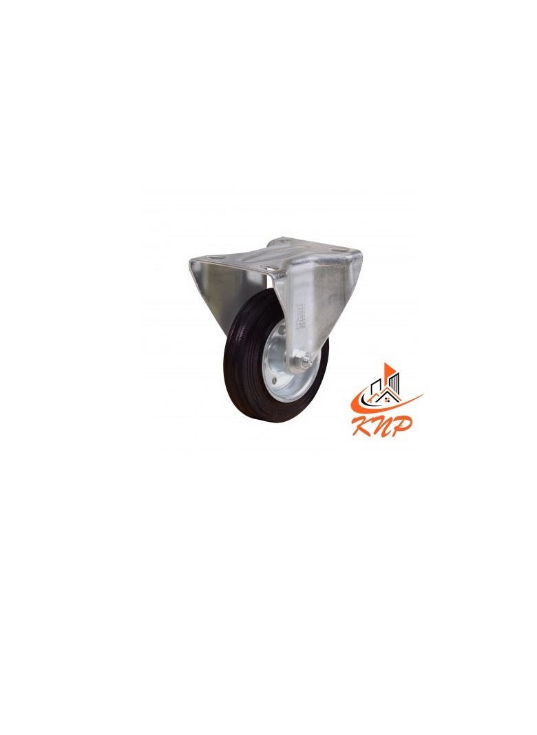 KNP Caster Wheel Rubber 4" Fixed  - Image 3