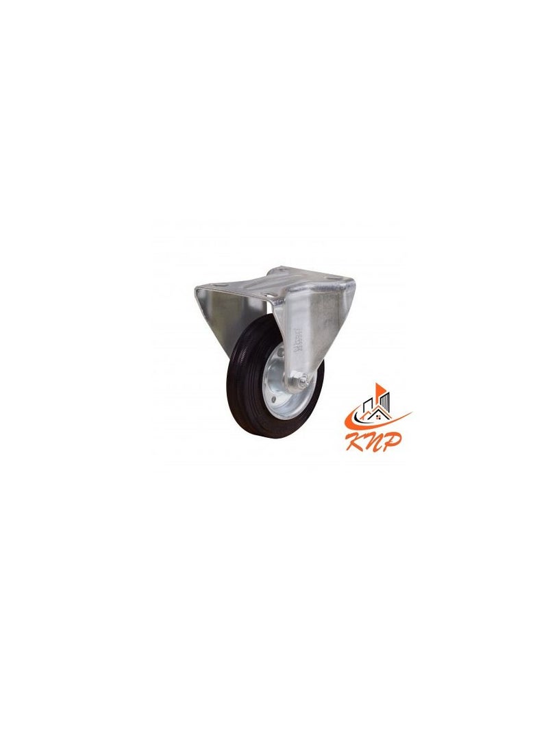 KNP Caster Wheel Rubber 4" Fixed  - Image 2