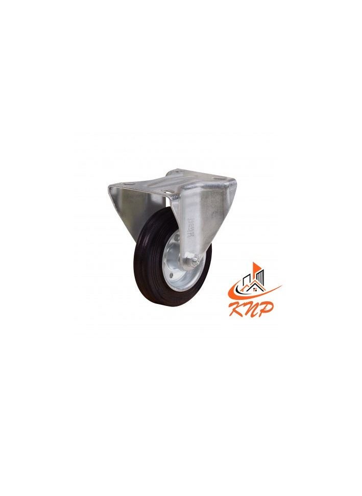 KNP Caster Wheel Rubber 4" Fixed  - Image 1