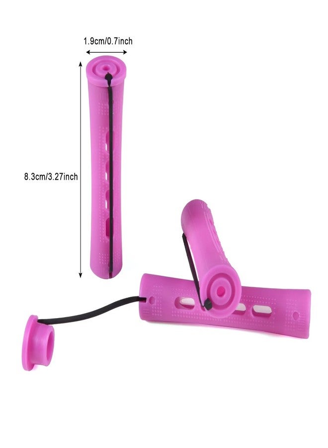 FEEL ME 30Pcs Purple Perm Rods for Long Short Hair, Plastic Cold Wave Rods, Non-Slip, Heatless, Medium Size - Image 4