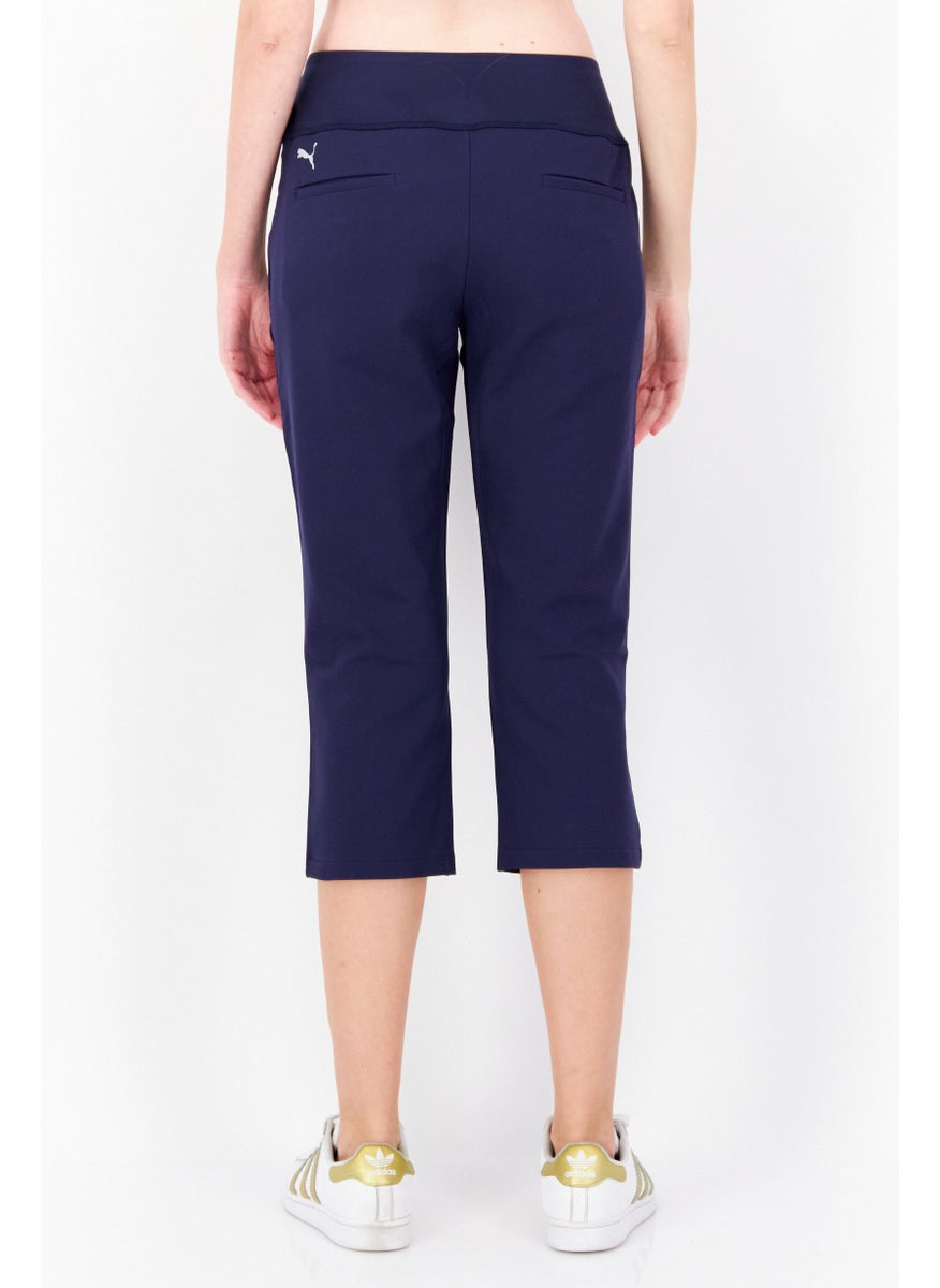PUMA Women Sportswear Fit Training Capri Legging, Navy  - Image 2
