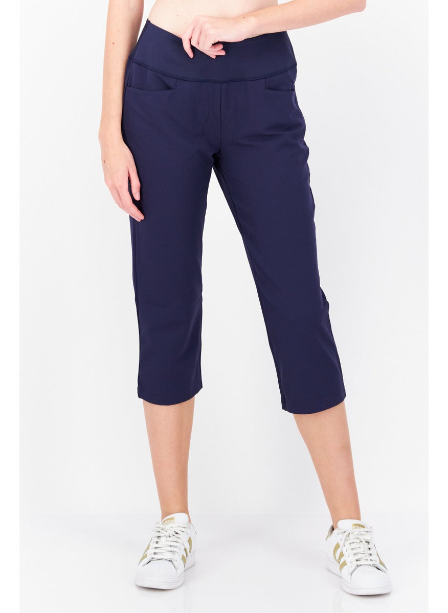 PUMA Women Sportswear Fit Training Capri Legging, Navy  - Image 1