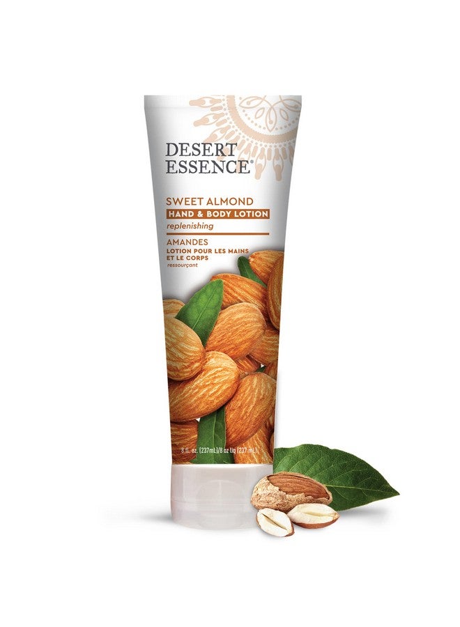 Desert Essence لوشن اليدين والجسم من إيسر إيسنس باللوز الحلو 8 أونصة سائلة خالي من الجلوتين نباتي خالي من القسوة زيت اللوز الحلو زبدة الشيا وزيت الجوجوبا يلين ويغذي البشرة - Image 3