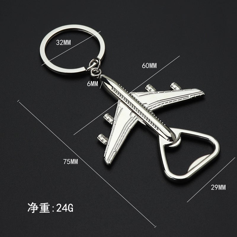 Multi-Function Plane Bottle Opener Keychain Aircraft Bottle Opener X-1018