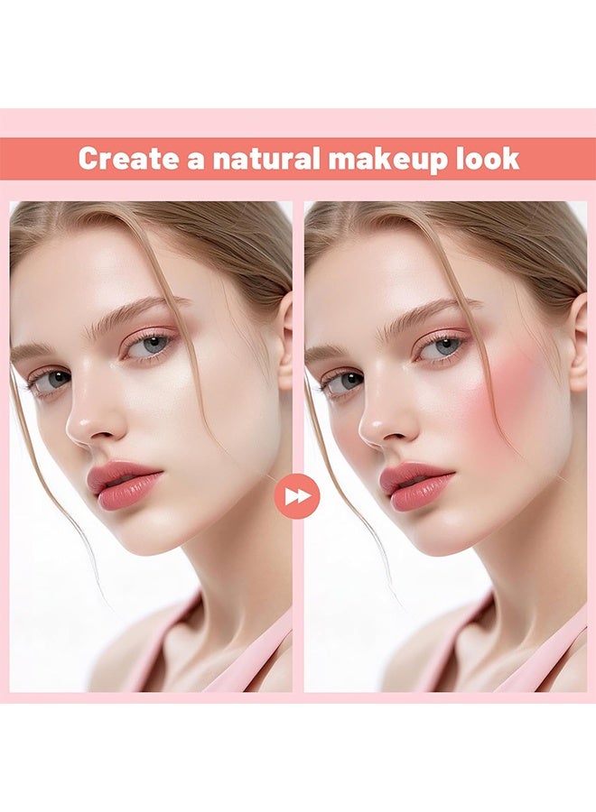 AZTK Jello Color Liquid Blush, Jelly Color Liquids Blushes With Sponge Head, Matte Nude Makeup Blusher Cream, Lasting, Lightweight, All-Day Moisturizing And Smooth, Lightweight Face Color, High-Pigment (JC06) - Image 2