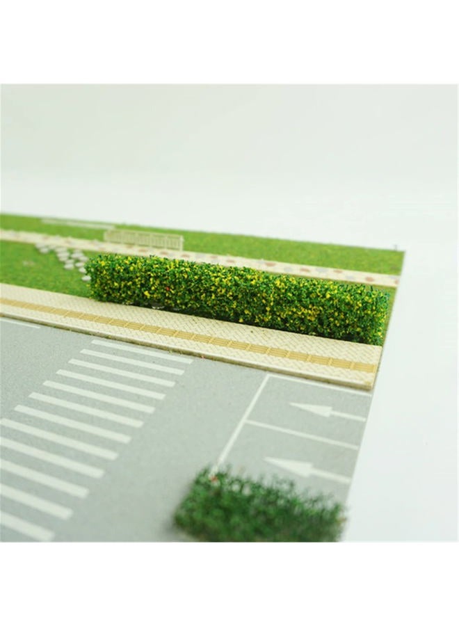 Warmtree 12 Pcs Miniature Green Static Realistic/Natural Shrub Strips for DIY Architecture Building Model Railway Train Diorama Garden Scenery Landscape - Image 4