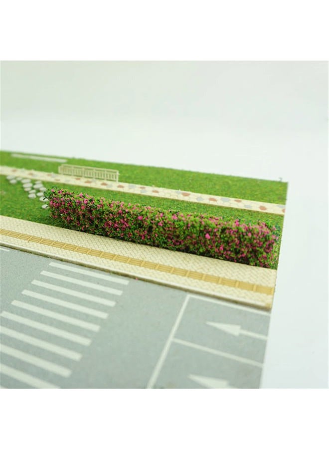 Warmtree 12 Pcs Miniature Green Static Realistic/Natural Shrub Strips for DIY Architecture Building Model Railway Train Diorama Garden Scenery Landscape - Image 3