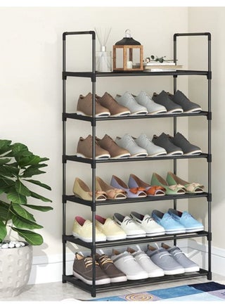 6-Layer Storage Shoe Rack Black 60x30x110 cm - pzsku/Z18C7DDD9EB89B8EBEE73Z/45/_/1694192365/69051c6c-3825-48f9-b2cd-7dd6963e20b1