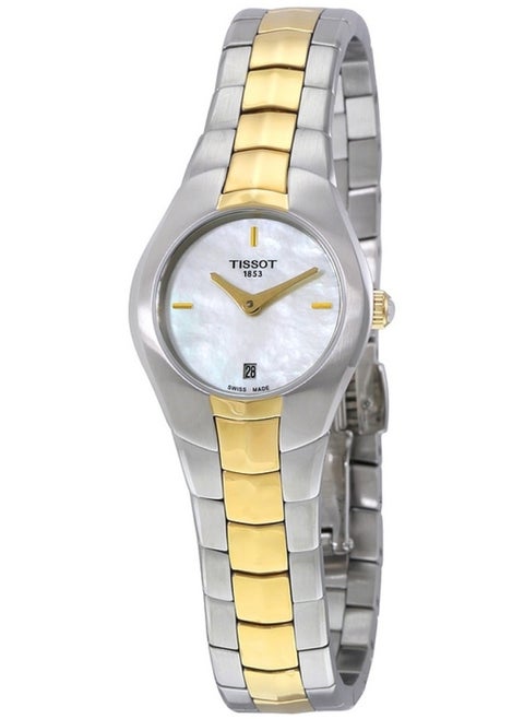 T-Round Mother of Pearl Dial Two-tone Ladies