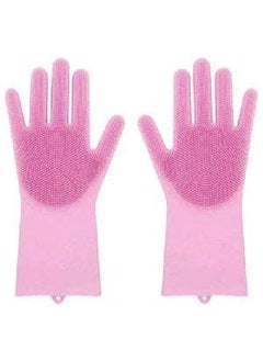StancyKing StancyKing Silicone Scrub Cleaning Gloves with Scrubber for Dishwashing and Pet Grooming Latex Free 