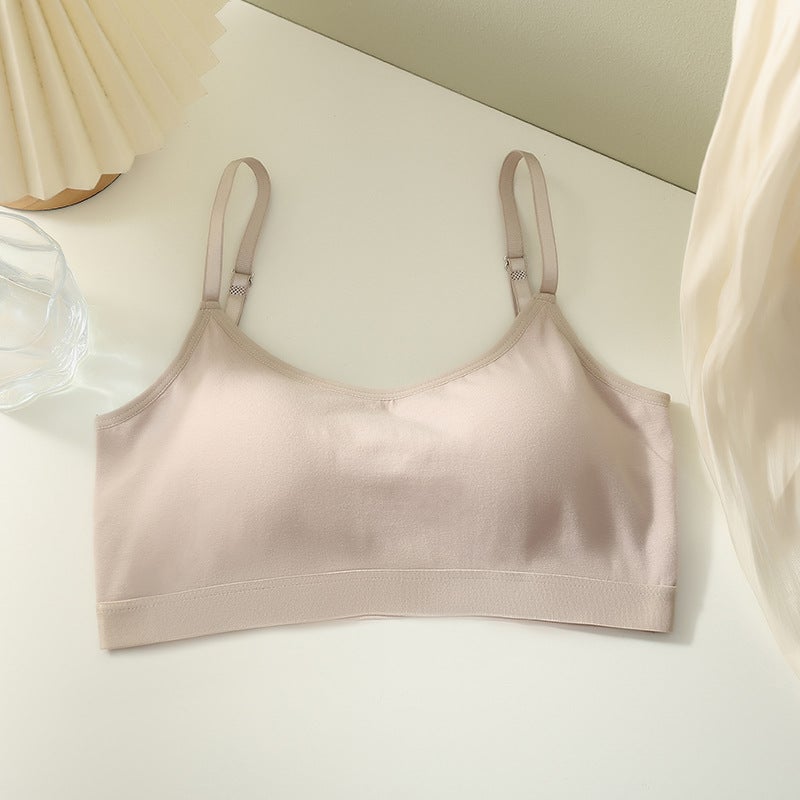 Cotton Wrap Sports Bra Adjustable Straps 629# lotus root powder 