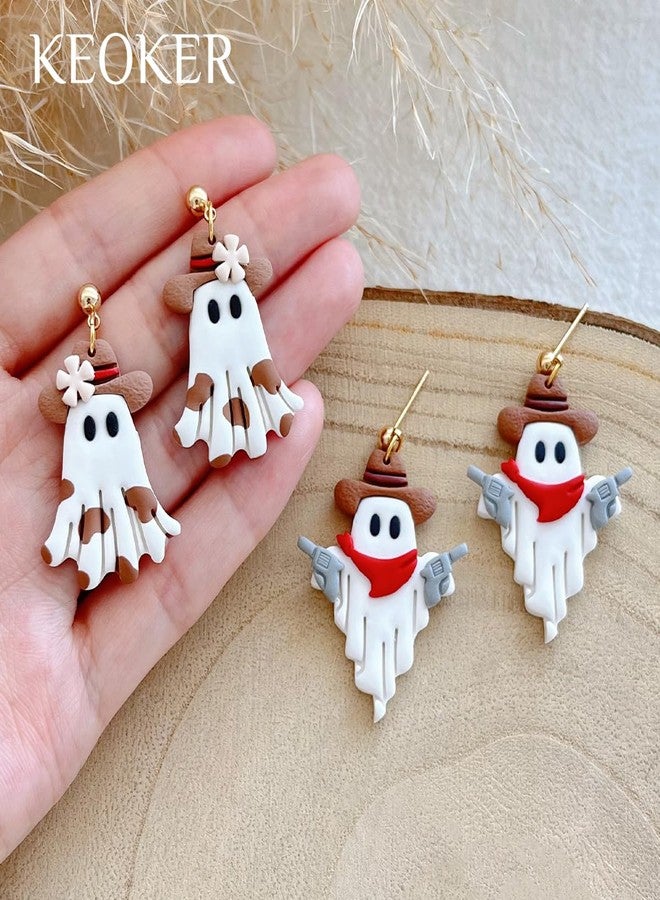 Keoker Halloween Polymer Clay Cutters, 13 Halloween Ghost Clay Earring Cutters for Polymer Clay Jewelry - Image 5