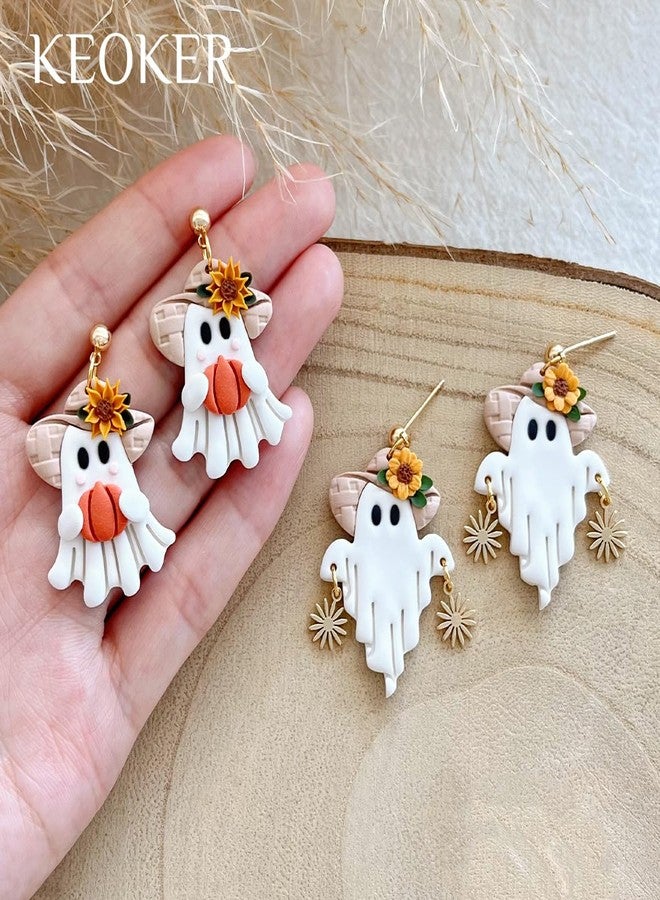 Keoker Halloween Polymer Clay Cutters, 13 Halloween Ghost Clay Earring Cutters for Polymer Clay Jewelry - Image 4