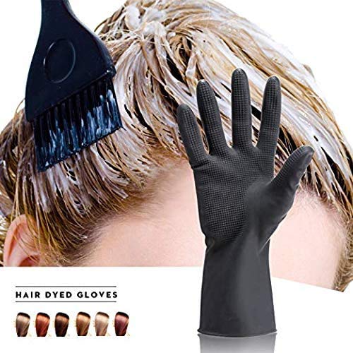 RBGIIT 5 Pair Multipurpose NonSlip Rubber Reusable Gardening Dishwashing Scrubbing Cleaning Gloves Color Black Size 9 Inch - Image 5