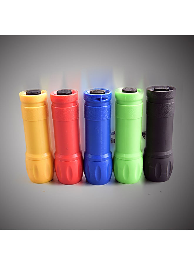 Loquat Strong Light Flashlight Led Outdoor Night Riding Mini Portable Hand-held Bright Lighting Flashlight Plastic-Color:Yellow - Image 2