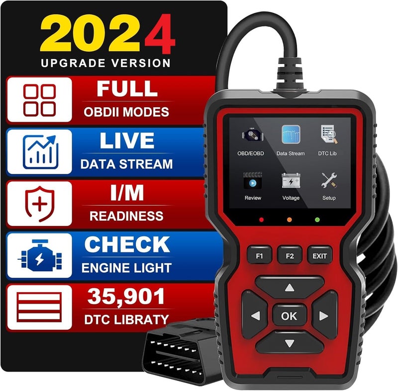 DANLITE TOOLS TECHNICIAN V519 Obd-Ii Scanner Bs6 Bs7 Bike Scanning Cable Fastest Connectivity Fule Pressure Gage Fast Connectivity Best Display Quality With DC Voltage Tester,Multicolour - Image 3