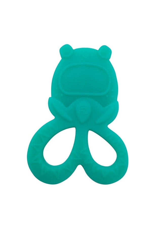 BuddsBuddy 100% Bpa Free Soft Silicone Baby Teether For 3 To 6 Babies (Tylo, Cyan)  - Image 1