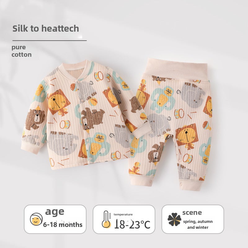 Infant Cotton-Padded Suit Winter Warmth Circus 