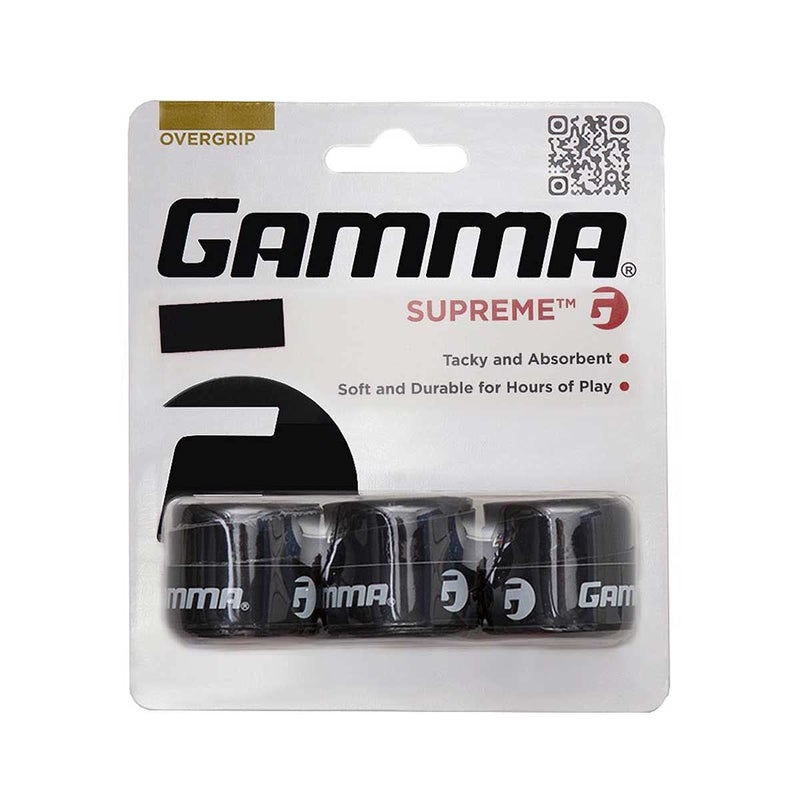 Gamma+ قبضة سوبريم (3 قطع، أسود) - Image 1