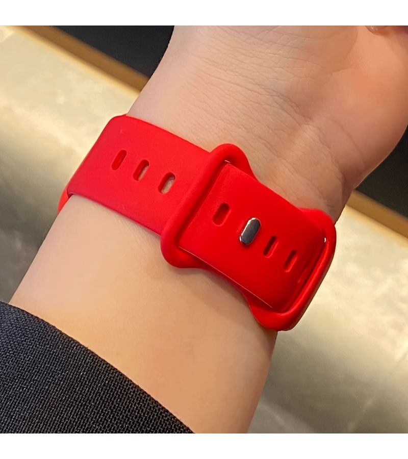 حزام رياضي وردي-أحمر متوافق مع ساعة S10 مقاس 42 مم لمجموعة موديلات Apple Watch 2 - Image 5