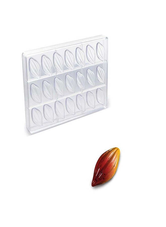 Martellato Polycarbonate Chocolate Mold, Cocoa Pod 52 Millimeters - Image 1