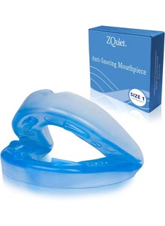 ZQuiet ZQuiet, Anti-Snoring Mouthpiece, Comfort Size #1, Single Refill, Blue, Made in USA, BPA-Free, Medical-Grade Material  - Image 1