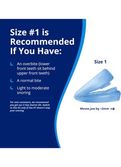 ZQuiet ZQuiet, Anti-Snoring Mouthpiece, Comfort Size #1, Single Refill, Blue, Made in USA, BPA-Free, Medical-Grade Material  - Image 3