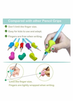 Generic Pencil Grips for Children, Pencil Grips for Kids Handwriting, Ergonomic Writing Training Aid Correction Silicon Gel Pencil Grip for Children Preschoolers  - Image 2