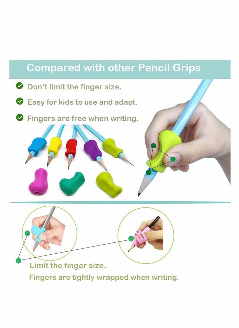 Generic - Pencil Grips for Children, Pencil Grips for Kids Handwriting, Ergonomic Writing Training Aid Correction Silicon Gel Pencil Grip for Children Preschoolers - Image 1