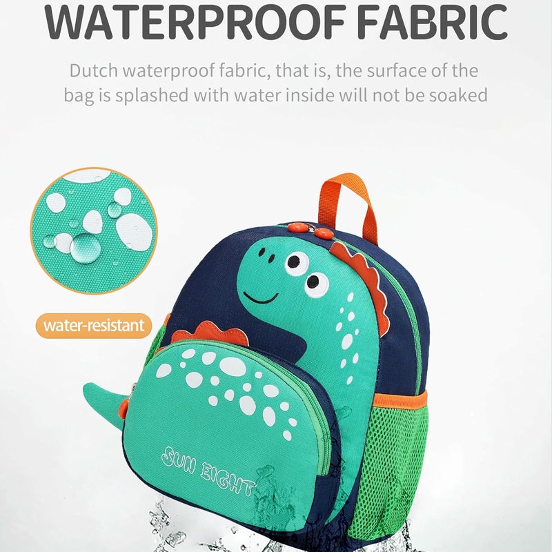 SUN EIGHT Toddler Dinosaur Backpack for Kids - Cute 3D Cartoon School Bag - Image 4
