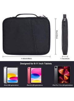 Rock Pow 10-11 inch Tablet Sleeve Case for iPad (A16) 11th 11inch 2025/iPad 10th 10.9 2022 and Air 11 inch M3/M2 2025/2024/10.9 inch/| 11 inch iPad Pro | 10.2 inch iPad | 10.9 inch iPad Air 5 4 | 10.5" iPad Pro | iPad Air 3 2 | 9.7" iPad | Galaxy Tab A8 10.5 and A9 Plus 11inch/S9 11inch/S9FE 10.9 inch Protective Bag for 10inch and 11inch  - Image 2