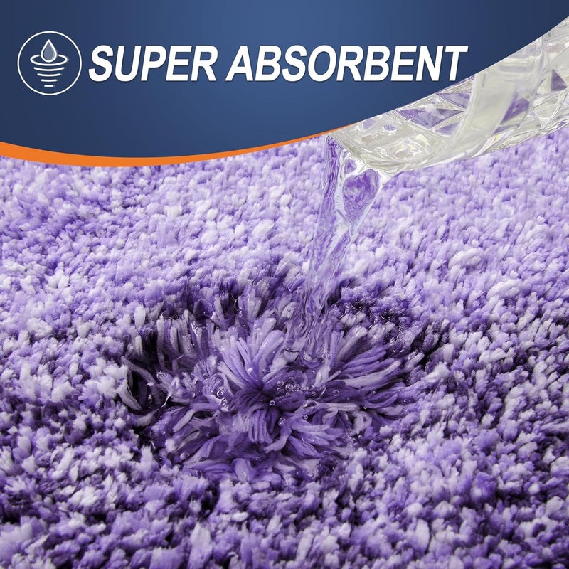 OLANLY Bathroom Rugs Mat 30x20, Extra Soft Absorbent Microfiber Bath Rugs, Rubber Backing, Quick Dry, Machine Washable Bath Mats for Bathroom Floor, Tub and Shower, Home Decor Accessories, Violet - Image 4