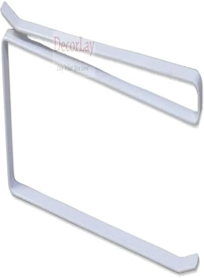 Decorlay Kitchen Paper Towel Bathroom Stand Iron Stand Kitchen Roll Holder Kitchen Towel Holder Organizer Foil Holder for Kitchen & Toilet Paper Roll Holder for Cabinet Home Interior | Color-White