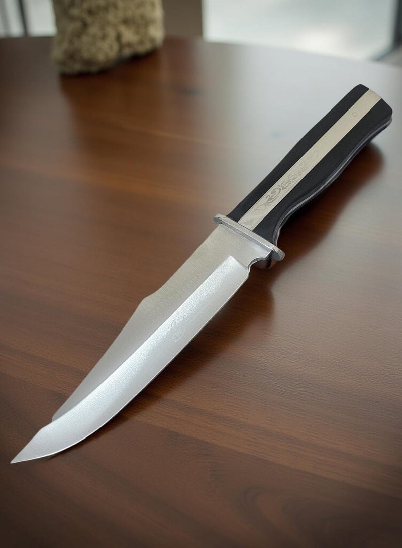 Premium Professional Chef Knife with Thick Stainless Steel Blade, Decorative Handle and Storage Sheath - Image 2