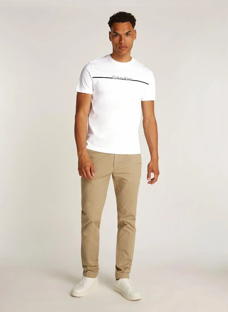 كالفن كلاين Logo Crew Neck T-Shirt