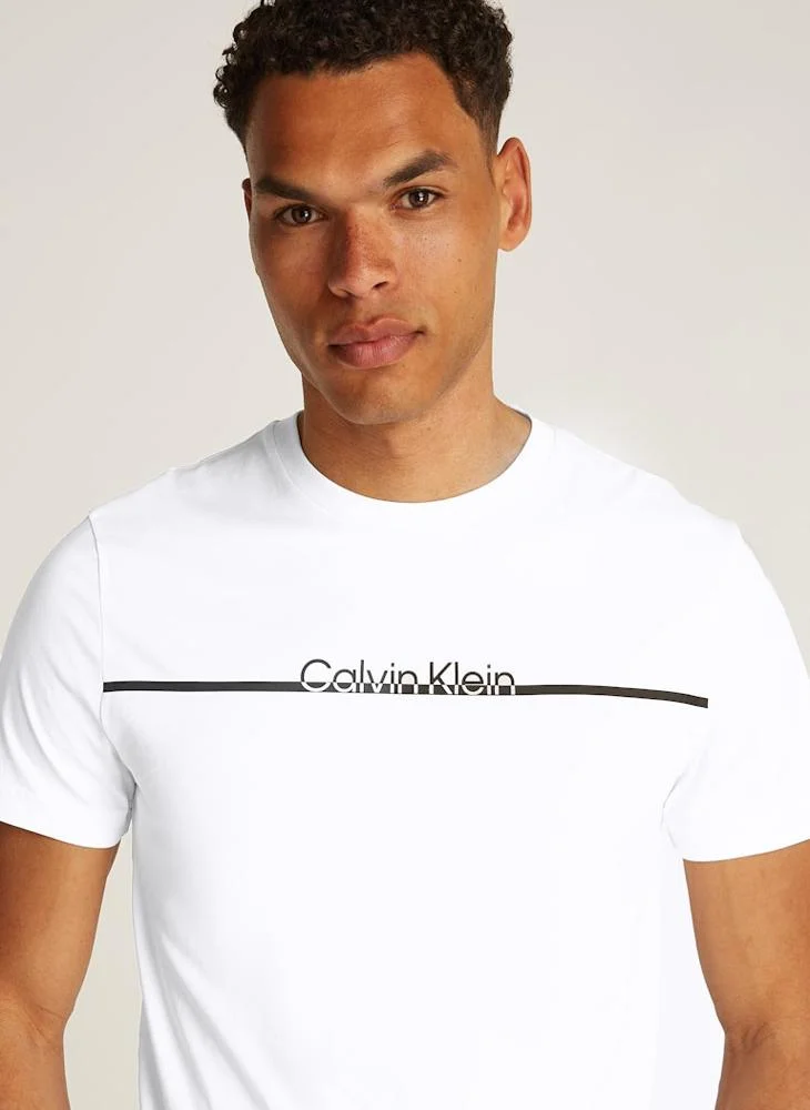 كالفن كلاين Logo Crew Neck T-Shirt