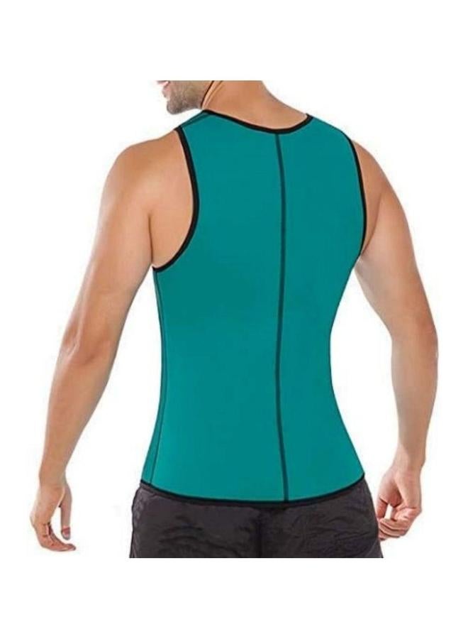HALAMODO Men Compression Shirt for Body Slimming, Waist Trainer Vest, Shaper Tank Top Weightloss, Corset Shaper, Zipper Shapewear, Slimming Belt  - Image 3