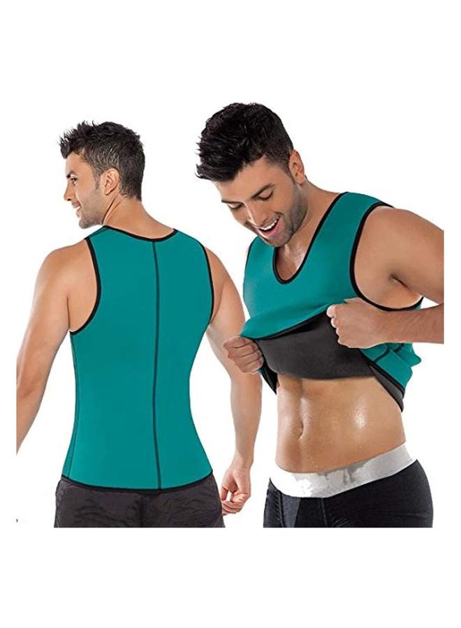 HALAMODO Men Compression Shirt for Body Slimming, Waist Trainer Vest, Shaper Tank Top Weightloss, Corset Shaper, Zipper Shapewear, Slimming Belt  - Image 1